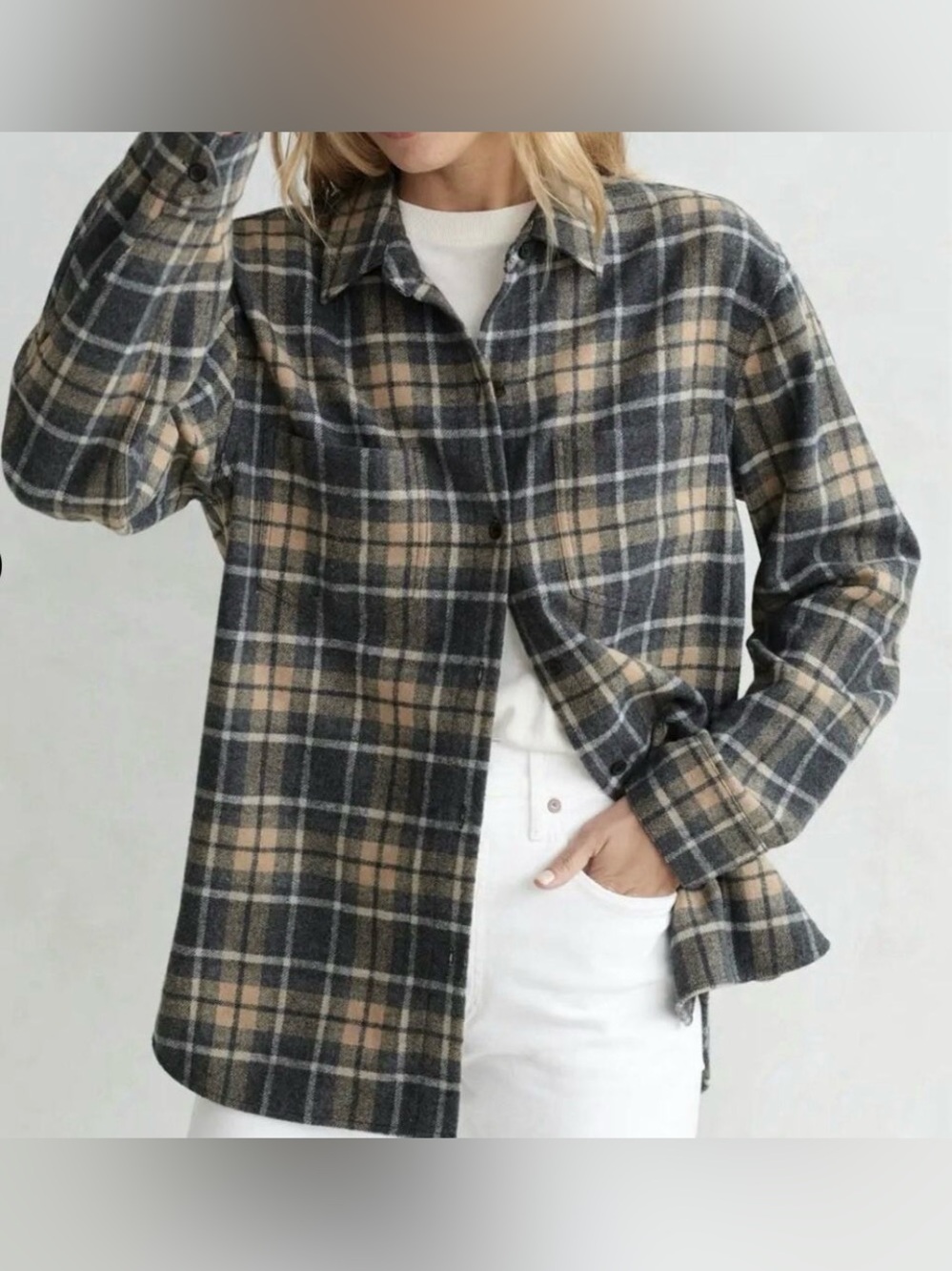 Jenni Kayne O’Keefe Wool Blend Shirt Jacket